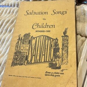 Vintage Salvation Songs Children #1 1936 Ruth P Overholtzer Child Evangelism